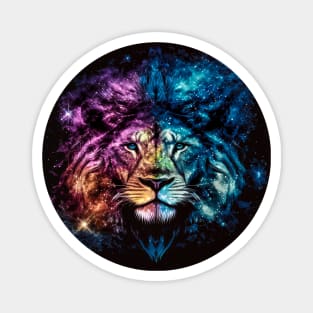 Lion Cosmos Colourful Magnet